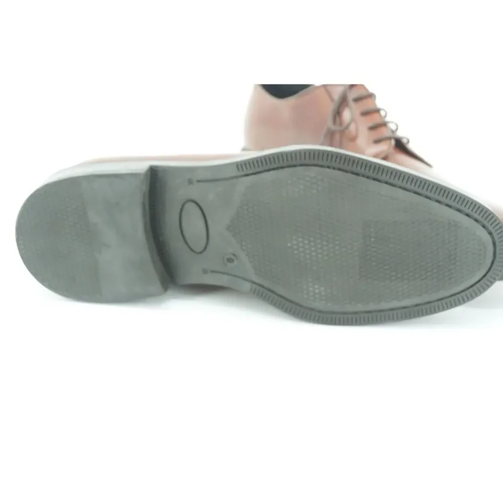To Boot New York Brown Leather Fiano Plain Toe Oxford Derby SZ 9 NIB $395